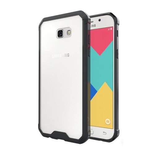 Coque Rigide Pour Galaxy A7-2017 Noir Et Transparent
