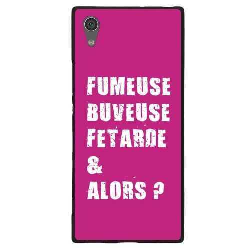 Coque Souple Pour Sony Xperia Xa1 Ultra Avec Impression Motifs Fumeuse Et Alors
