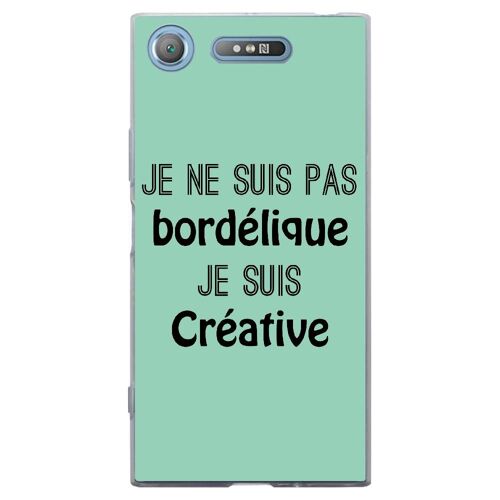 Coque Souple Pour Sony Xperia Xz1 Avec Impression Motifs Je Ne Suis Pas Bordéli
