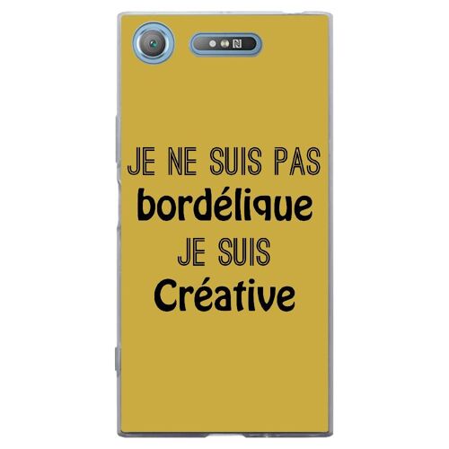 Coque Souple Pour Sony Xperia Xz1 Avec Impression Motifs Je Ne Suis Pas Bordéli