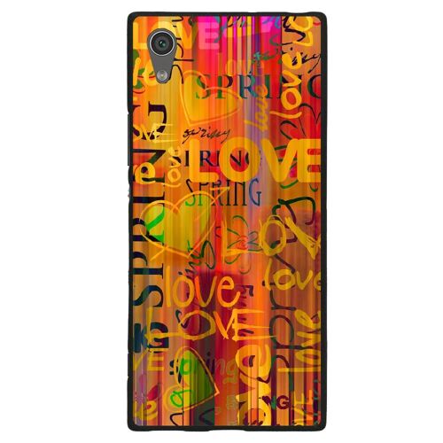 Coque Souple Pour Sony Xperia Xa1 Ultra Avec Impression Motifs Love Spring