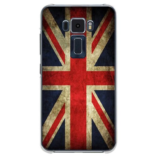 Coque Souple Pour Asus Zenfone 3 Ze520kl Avec Impression Motifs Drapeau Uk Vinta