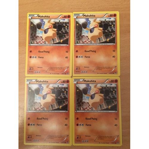 4x Makuhita 80pv (51/111) Pokemon