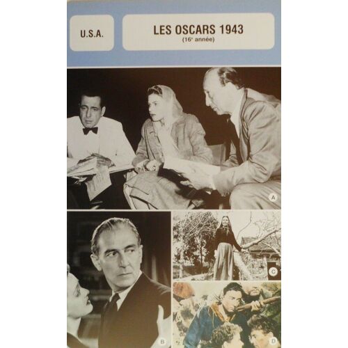 Fiche Monsieur Cinema Les Oscars 1943