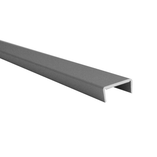 HOMEWELL - Profilé U pour habillage de chant 9x21.5x9, Laqué blanc, lg 1950mm