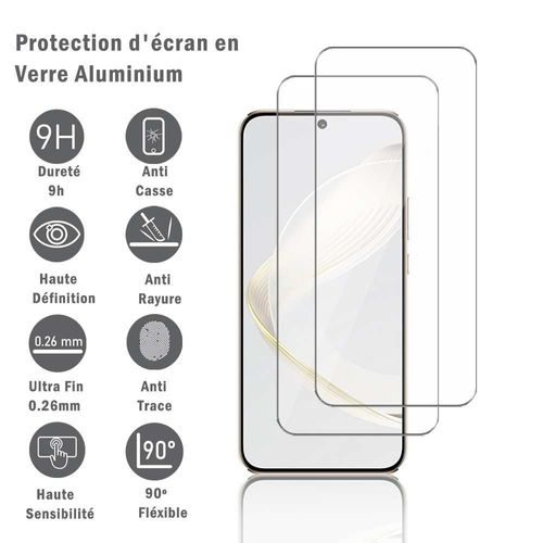 2 Films Protection D'écran En Verre D'aluminium Super Résistant 9h Pour Huawei Nova 11 6.7", Définition Hd, Anti-Rayures, Anti-Empreintes Digitales