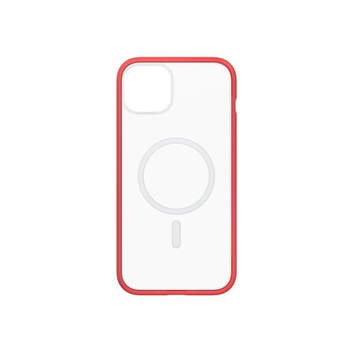Rhinoshield Mod Nx - Coque De Protection Pour Téléphone Portable - Compatibilité Avec Magsafe - Acrylique, Tpe, Aimant Au Néodyme - Rouge - Pour Apple Iphone 14 Plus