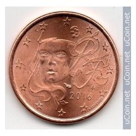 Pièce 5 Cents D'euro France 2016