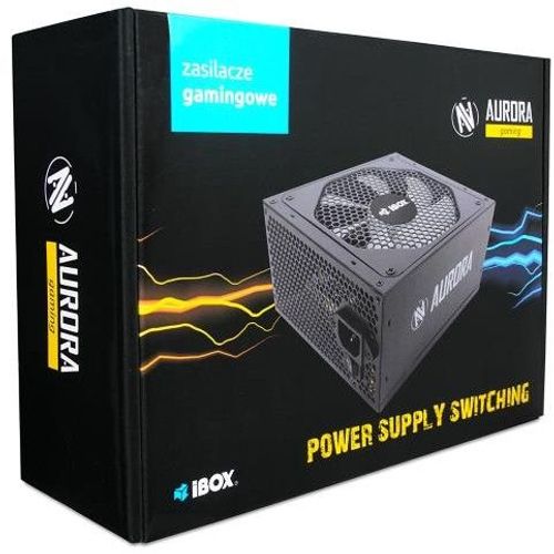 iBox AURORA 700W 14cm fan PSU GAMING (700?W), Alimentation PC, Noir