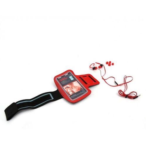 Platinet PM1070R casque/?couteur Connecteur Ear-hook Rouge (Filaire), ?couteurs, Rouge