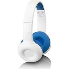 Lenco Casque bluetooth pour enfants (Filaire), ?couteurs, Blanc, Bleu