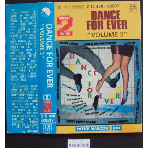 Dance For Ever "Volume 3" Cassette Longue Durée 24 Titres.