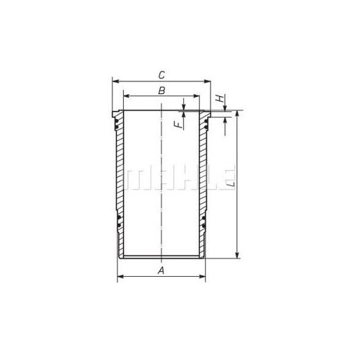 Douille, Chemise De Cylindre Mahle Original
