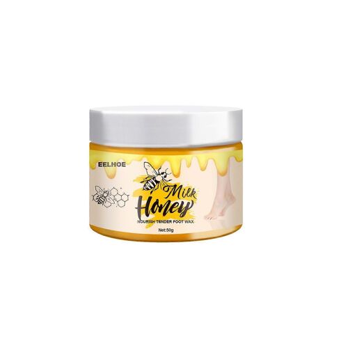 50g Milk Honey Foot Wax Masque Pour Les Pieds Masque Pour Les Pieds Facile À Nettoyer Et Respectueux De La Peau Pour Éliminer Les Peaux Mortes Sèches