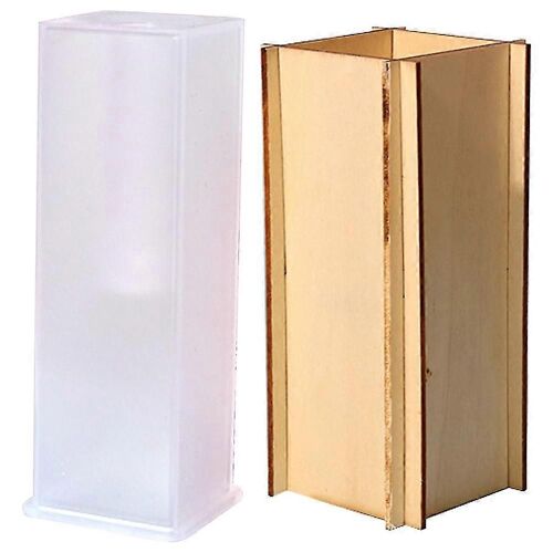 1 Ensemble De Moule De Vase Cuboïde En Silicone Vase Pratique Fleur Fabrication Moule Moule Vase Plante Bricolage