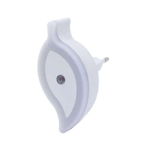 Led Night Lamp Leaf Motion-Sensor Lights Mini Lumière Portable Pour Le Bureau À Domicile Avec Eu Plug (Blanc)