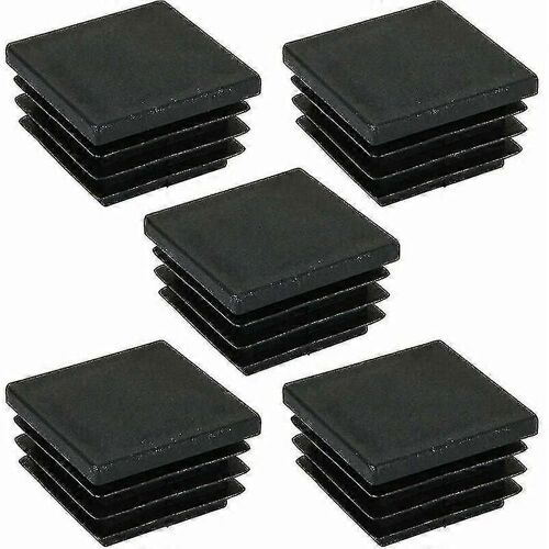 Pack De 30 Bouchons De Tube Carré De 30 X 30 Mm, Bouchons De Tuyau En Plastique, Capuchon D'extrémité De Tube Carré Compitiabe Avec Tables, Étagères, Armoires