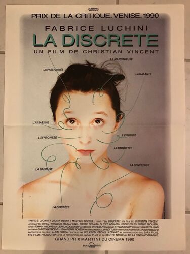 La Discète - 1990 - Fabrice Luchini, Maurice Garrel, Judith Henry - 40x56cm - Affiche Cinéma Originale - Envoi Plié