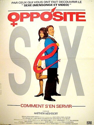 Opposite Sex Comment S'en Servir - 1992 - De Matthew Meshekoff. Avec Arye Gross, Courteney Cox - 40x56cm - Affiche Cinéma Originale - Envoi Plié