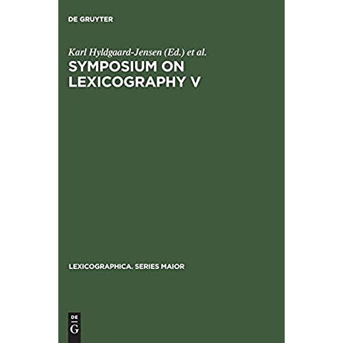 Symposium On Lexicography V