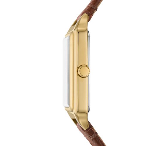 Montre Femme Fossil En Cuir Litehide? Marron Etanche