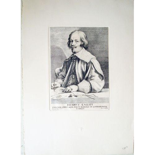 Van Dyck - Portrait De Jacques Callot - Gravure - Chalcographie Du Louvre