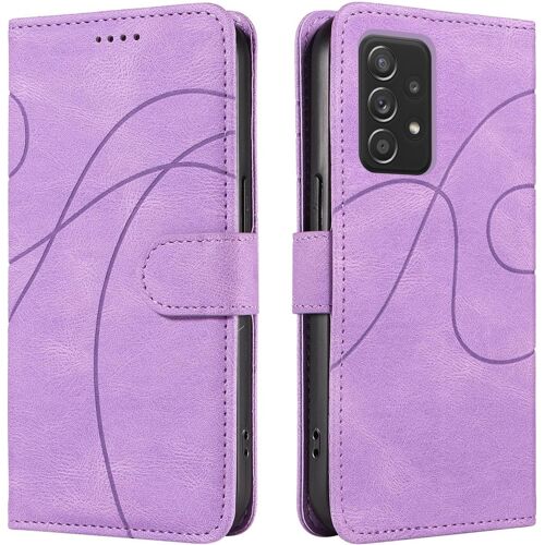 Coque pour Samsung Galaxy A52 4G / Galaxy A52 5G / Galaxy A52S 5G, Portefeuille Magnetique Housse en Cuir PU, Etui a Rabat de Protection pour Samsung A52 / Samsung A52S 5G, Violet