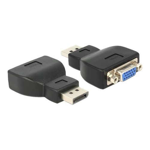 Delock - Adaptateur vidéo - DisplayPort mâle pour HD-15 (VGA) femelle - noir