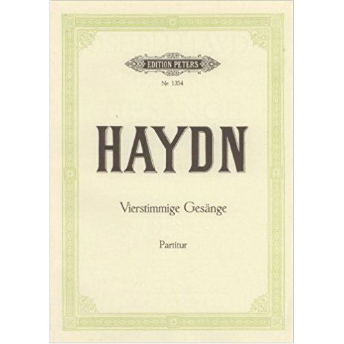 Haydn Vierstimmige Gesange  Partitur Choeur Et Voix 1354