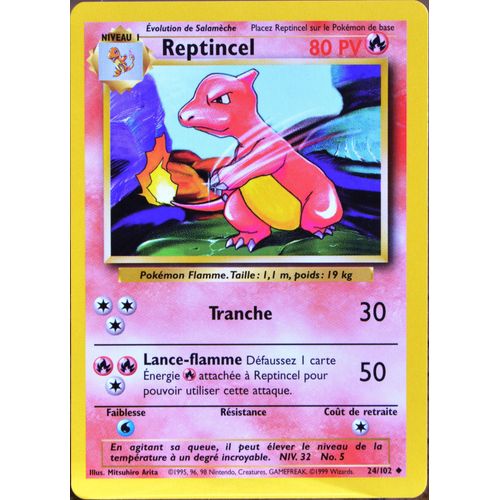 Carte Pokémon 24/102 Reptincel 80 Pv