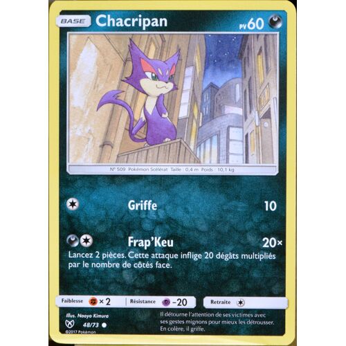 Carte Pokémon 48/73 Chacripan 60 Pv