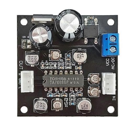 TA7668 Lecteur de bande Préamplificateur Amplificateur Tape Deck Board Tête Magnétique Préampli Enregistreur Audio Deskto