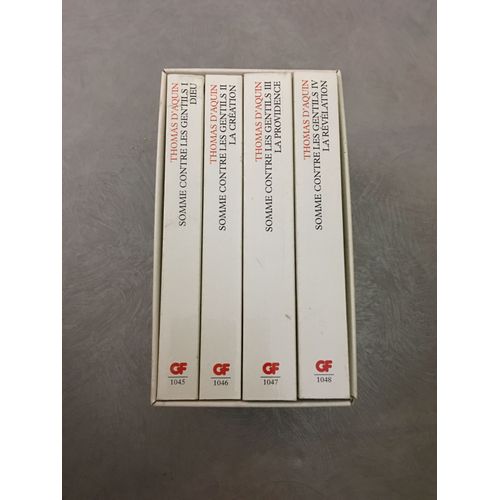 Somme Contre Les Gentils Coffret 4 Volumes : Volume 1, Dieu - Volume 2, La Creation - Volume 3, La Providence - Volume 4, La Revelation
