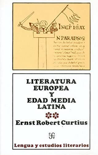 Literatura Europea Y Edad Media Latina - Tomo 1 (Lengua Y Estudios Literarios)