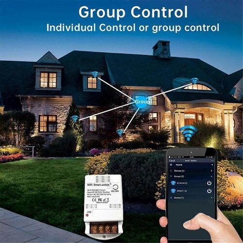 WiFi Smart Switch Module de relais 30A Contrôleurs de commutateur intelligent Domotique Marche-Arrêt Timing Discours