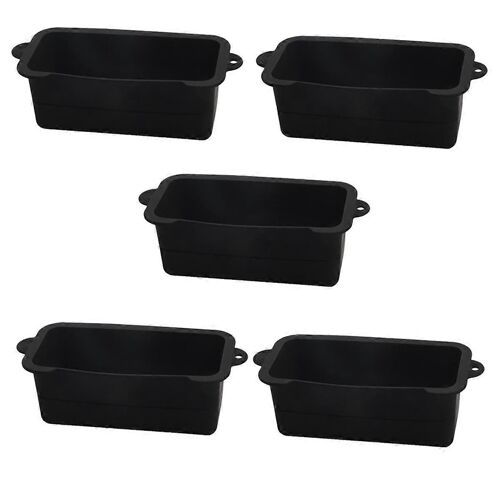 Doublure de tasse à graisse en silicone noir, doublure de tasse de récupération de graisse réutilisable, bac à graisse pour barbecue, plateau d'égouttage