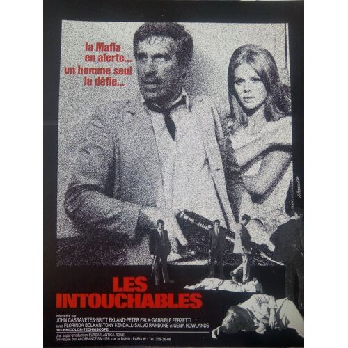 Les Intouchables - John Cassavetes - Peter Fallk - Gena Rowlands - Affiche Synopsis Du Film 1968