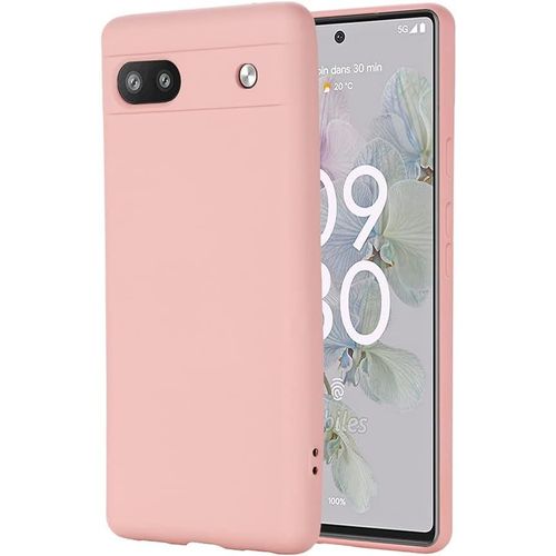 Coque Silicone Couleur Rose Pour Google Pixel 6A Little Boutik®