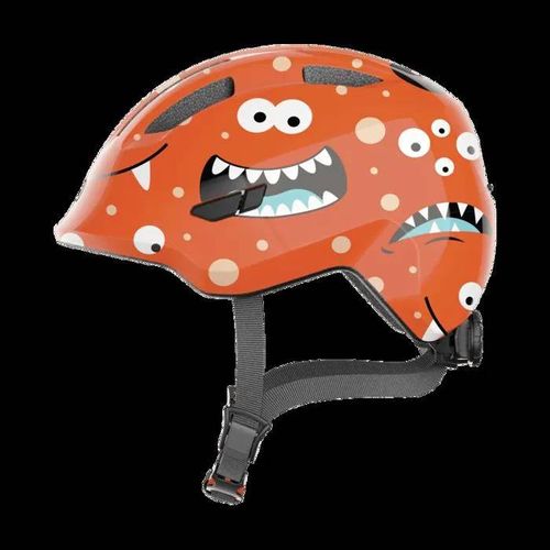 Casque Vélo Enfant - Abus - Smiley 3.0 - Orange - In-Mold - Ajustement Précis