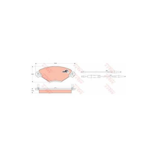 Cotec, Kit De Plaquettes De Frein Trw