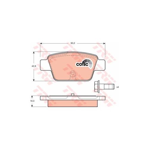 Cotec, Kit De Plaquettes De Frein Trw