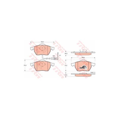 Cotec, Kit De Plaquettes De Frein Trw