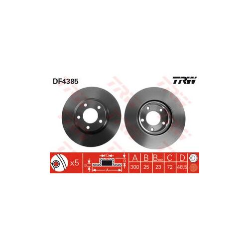 Disque De Frein Trw