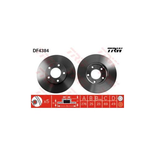Disque De Frein Trw