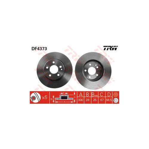 Disque De Frein Trw