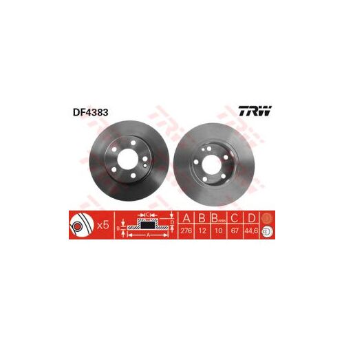 Disque De Frein Trw