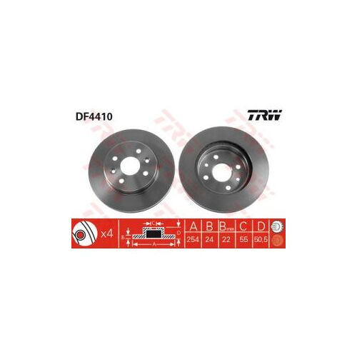 Disque De Frein Trw