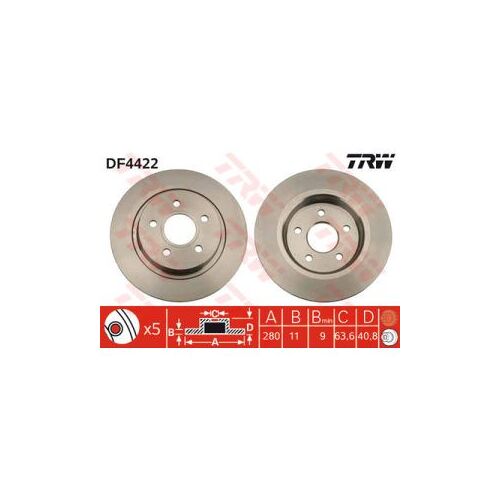 Disque De Frein Trw