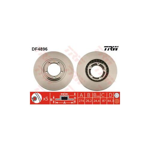 Disque De Frein Trw