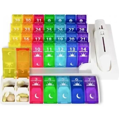 Pilulier Mensuel | 2 Cases Par Jour | Anabox 